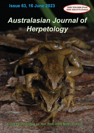 Australasian Journal of Herpetology Issue 63