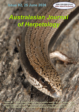 Australasian Journal of Herpetology Issue 82