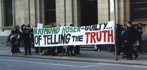 Click here to view more photos of the demonstration AND/OR a hi res. version.  These photos may be reproduced by anyone provided that at the same place the original photographer (Raymond Hoser) AND weblink to -smuggled.com- are also acknowledged and/or cited as the source.  These are conditions of reproduction.