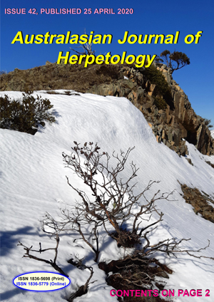 Australasian Journal of Herpetology Issue 42