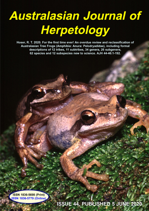 Australasian Journal of Herpetology Issue 44