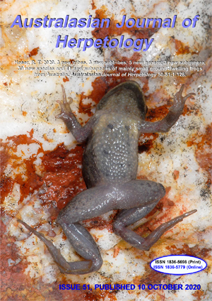 Australasian Journal of Herpetology Issue 50